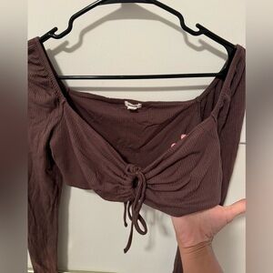 garage long sleeve cropped